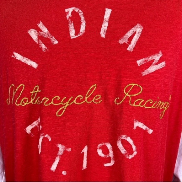 INDIAN Motorcycle Quality Clothing Long Sleeve Motocross Tee w/Stitched Logo 2XL - Picture 4 of 16